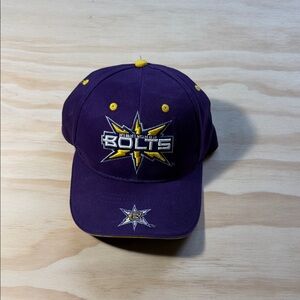 Purple Cap with Yellow Birmingham bolts Dad Hat